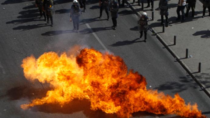 Petrol bombs vs teargas: Thousands across Greece protest austerity measures