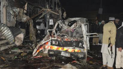 At least 45 killed, about 150 injured in twin blasts in Pakistan