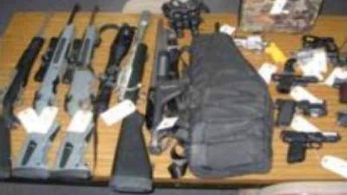 Cache of weapons found near Moscow