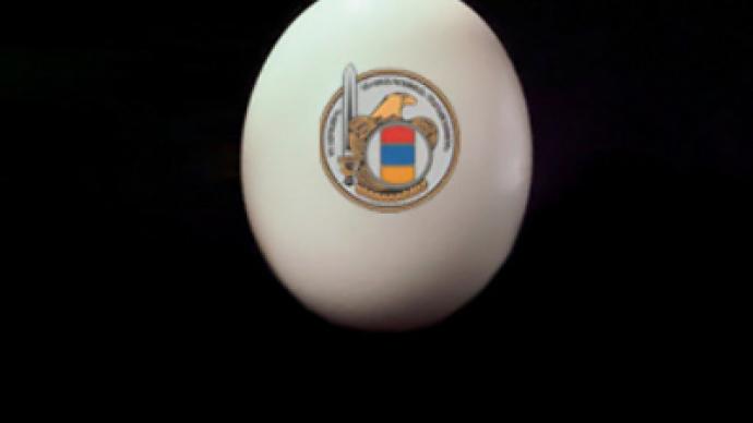 Armenian supermarkets stock up on “Defense” eggs