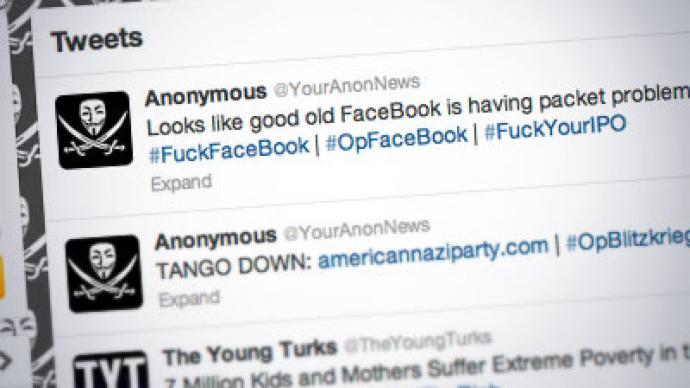Social downer: Anonymous crash Facebook, lock out thousands