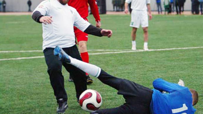 Chechnya hosts friendly football game with Brazil