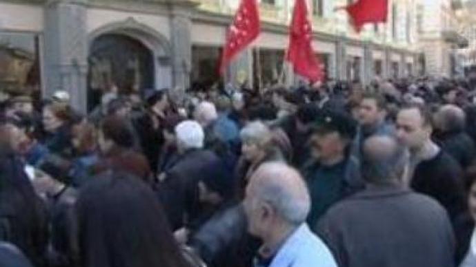 Georgian opposition demo in Tbilisi 