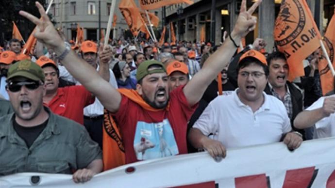 Default looms over protest-ridden Greece