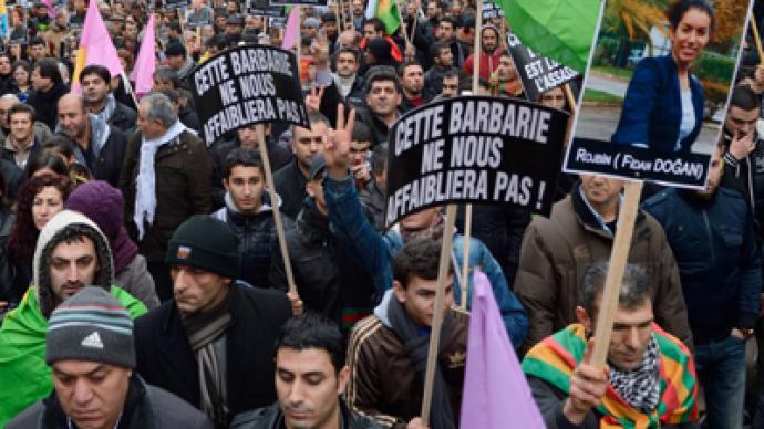 France under fire from PKK and Turkey as thousands protest Kurdish women’s murder