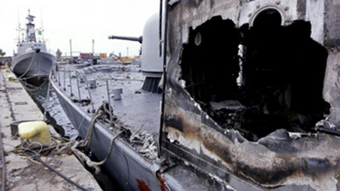 NATO warplanes raid Gaddafi residence and Tripoli port