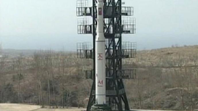 S. Korean military: N. Korean space rocket on launch pad