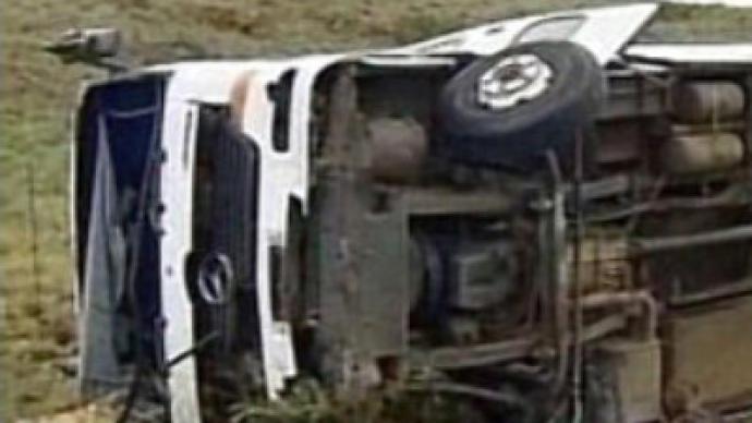 Orphanage bus overturns in accident