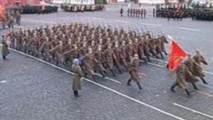 Red Square march retraces war parade
