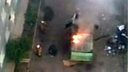 Kazakh police open fire on rioters 