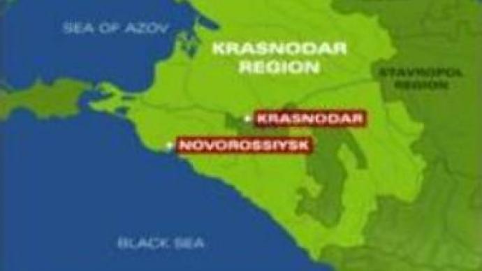 Ship runs aground in Novorossiysk