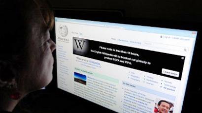 Wikipedia to RT: SOPA sledgehammer could smash any site on web