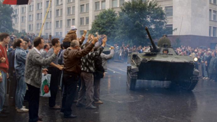 Through blood to democracy: Failed Soviet coup that fostered Russia