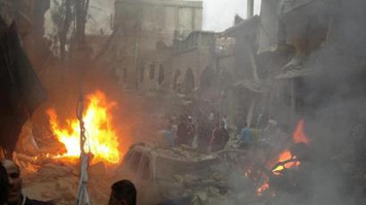 At least 6 dead, many injured in car bomb attack in Damascus suburb Jaramana (VIDEO)