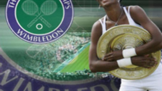 Venus Williams embraces Wimbledon victory