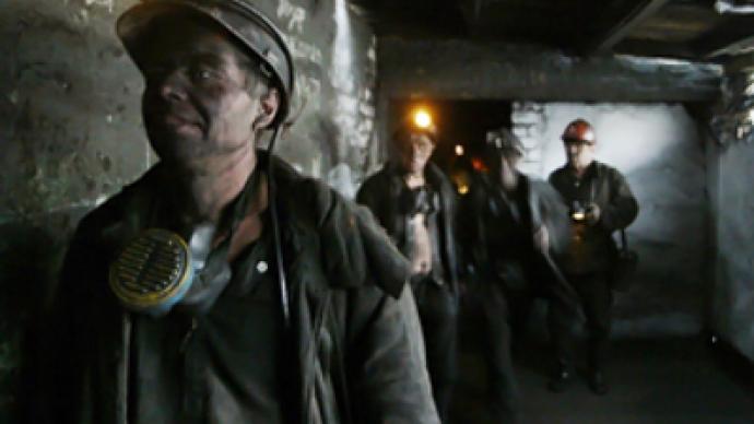 Workers refuse to leave coal mine in Ukraine