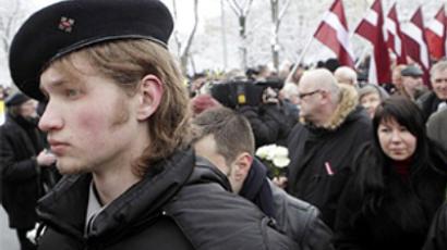 Anti-fascists rain on Waffen SS parade in Latvia