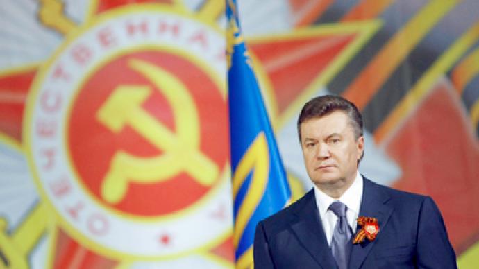President Yanukovich blasts West Ukrainian city for ignoring Victory Day