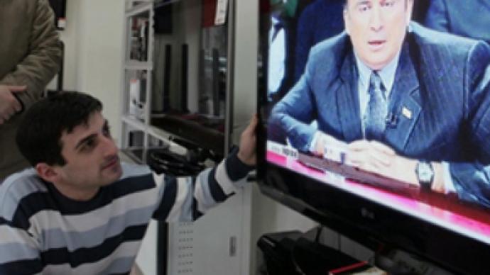 Saakashvili spouts off on live TV