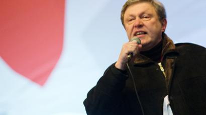 Yabloko leader Yavlinsky out of presidential race
