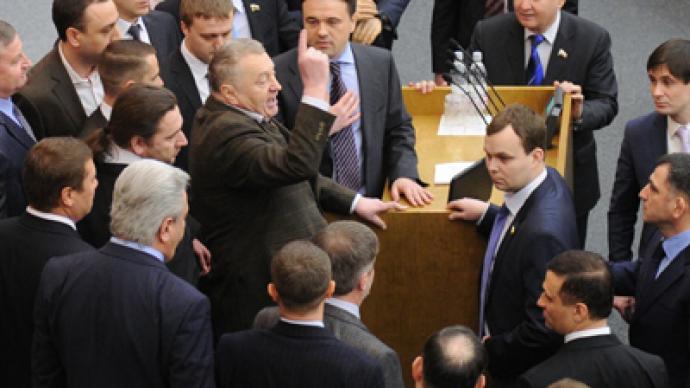 Duma debacle: Zhirinovsky reaches for his pitchfork