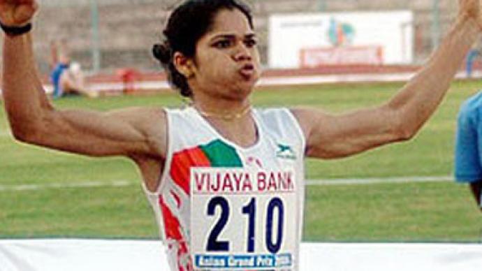 Indian runner Pinki Pramanik, who claimed gold medal at the 2008 Asian Game...