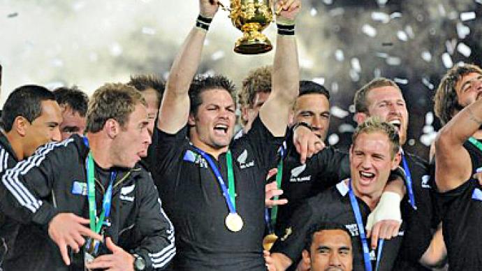 All Blacks lift home Rugby World Cup — RT Sport News