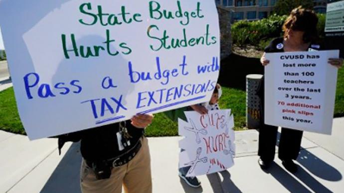 California teachers protest education cuts