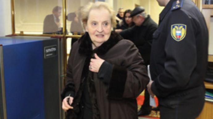 Cold comfort as “Titanium Lady” Madeleine Albright visits Moscow