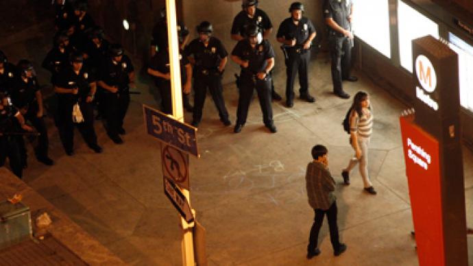 LAPD clashes with Occupy protesters at Art Walk, 19 arrested