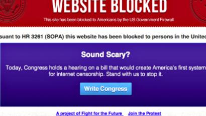 Not a PIPA from Wikipedia: 24-hour information blackout protests piracy bill