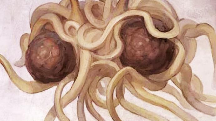The Flying Spaghetti Monster is not pleased