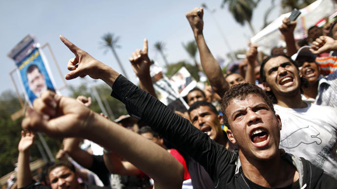 Egyptian supporters of the Muslim Brotherhood.(AFP Photo / Mahmud Khaled)