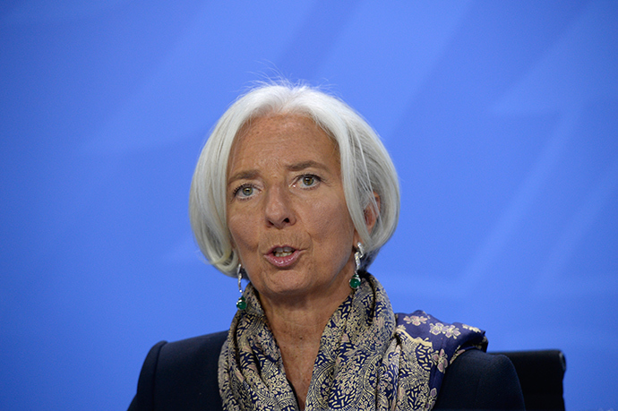 International Monetary Fund chief Christine Lagarde (AFP Photo)