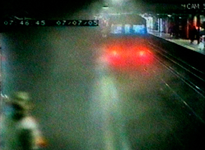A video grab from CCTV shows smoke and dust filling the platform moments after one of the 2005 July 7 bombers, Shehzad Tanweer, detonated his bomb on an eastbound Circle Line train between Liverpool Street and Aldgate stations (Reuters)