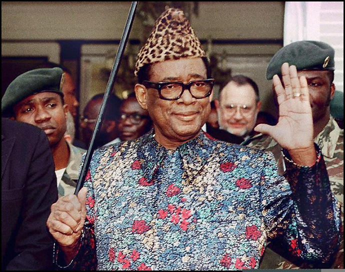 Zairean president, Mobutu Sese Seko (AFP Photo / Eric Feferberg)