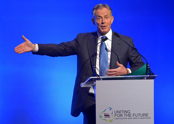 Former British Prime Minister Tony Blair (AFP Photo / Pornchai Kittiwongsakul)