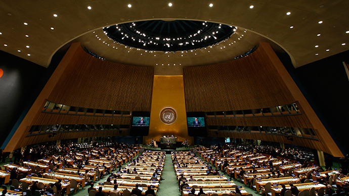 69th United Nations General Assembly at the U.N. headquarters in New York, September 24, 2014 (Reuters / Mike Segar)