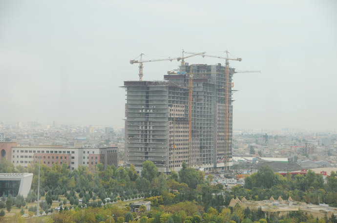 Corporate Erbil going up (Photo by Andre Vltchek)