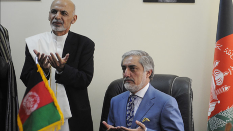 Le président afghan Ashraf Ghani et le chef de l'exécutif Abdullah Abdullah 