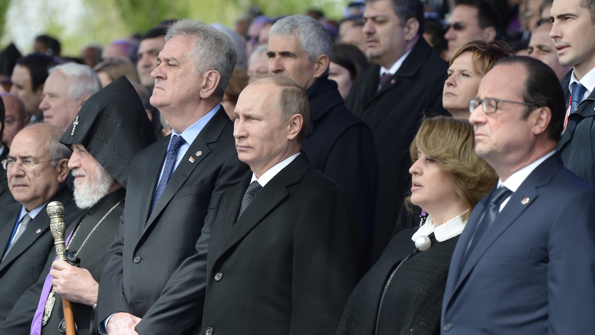 La cérémonie de commémoration du centenaire du Génocide arménien à Erevan