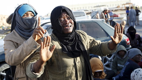 Des migrants illégaux en Libye