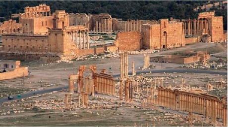 Vue de Palmyre (Capture d'écran France info)