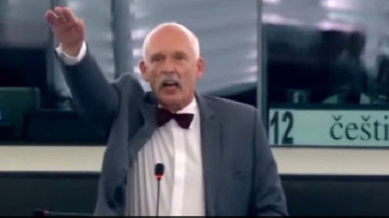 Un député polonais fait un salut nazi, scandale au Parlement européen