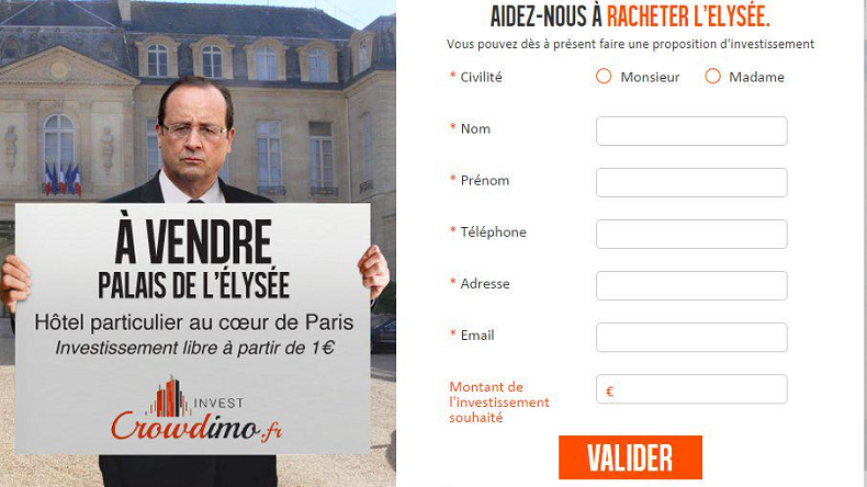 80 millions d'euros de promesses d'investissement pour le site qui proposait de racheter l'Elysée