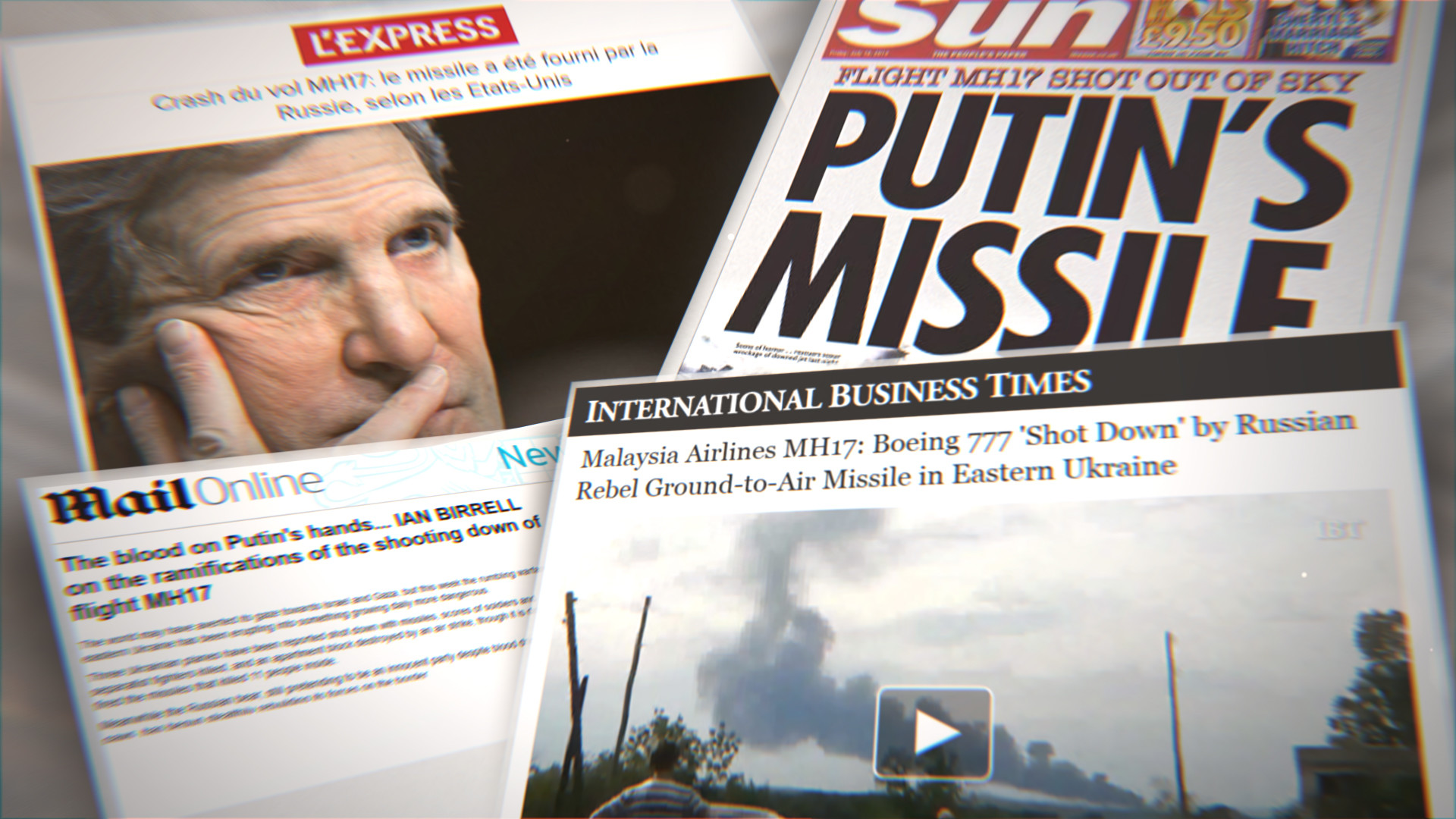 Crash du MH-17 : comment les médias ont diabolisé la Russie
