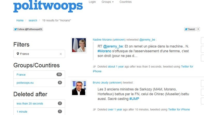 Twitter a enfin eu la peau de Politwoops, le site qui dénichait les tweets effacés de nos Politiques