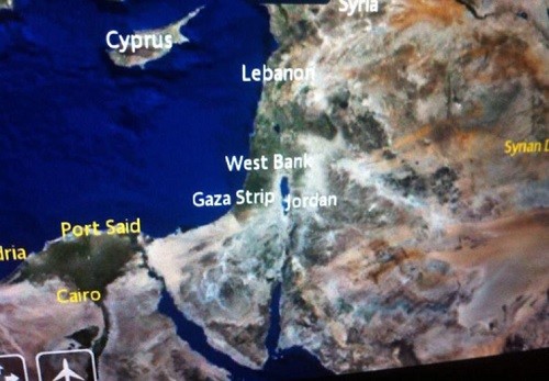 Oups ! Air France oublie Israël sur ses cartes...