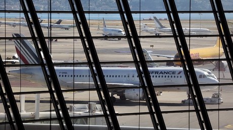 Un avion de la compagnie Air France sur le tarmac de Nice