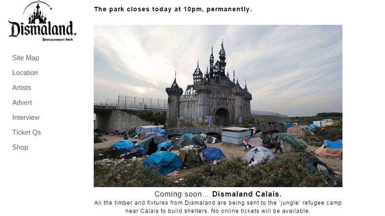 Le Dismaland de Banksy arrive bientôt à Calais et servira de refuge pour les migrants
